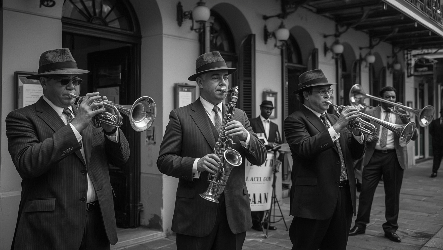 für jazz bands in new orleans typische musiker